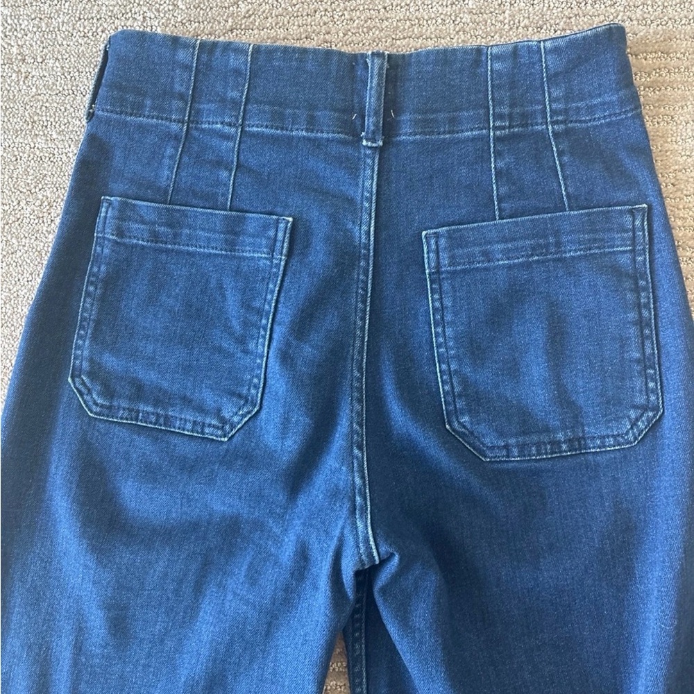 Maeve High-Rise Dark Blue Denim Jeans - Picture 5 of 6